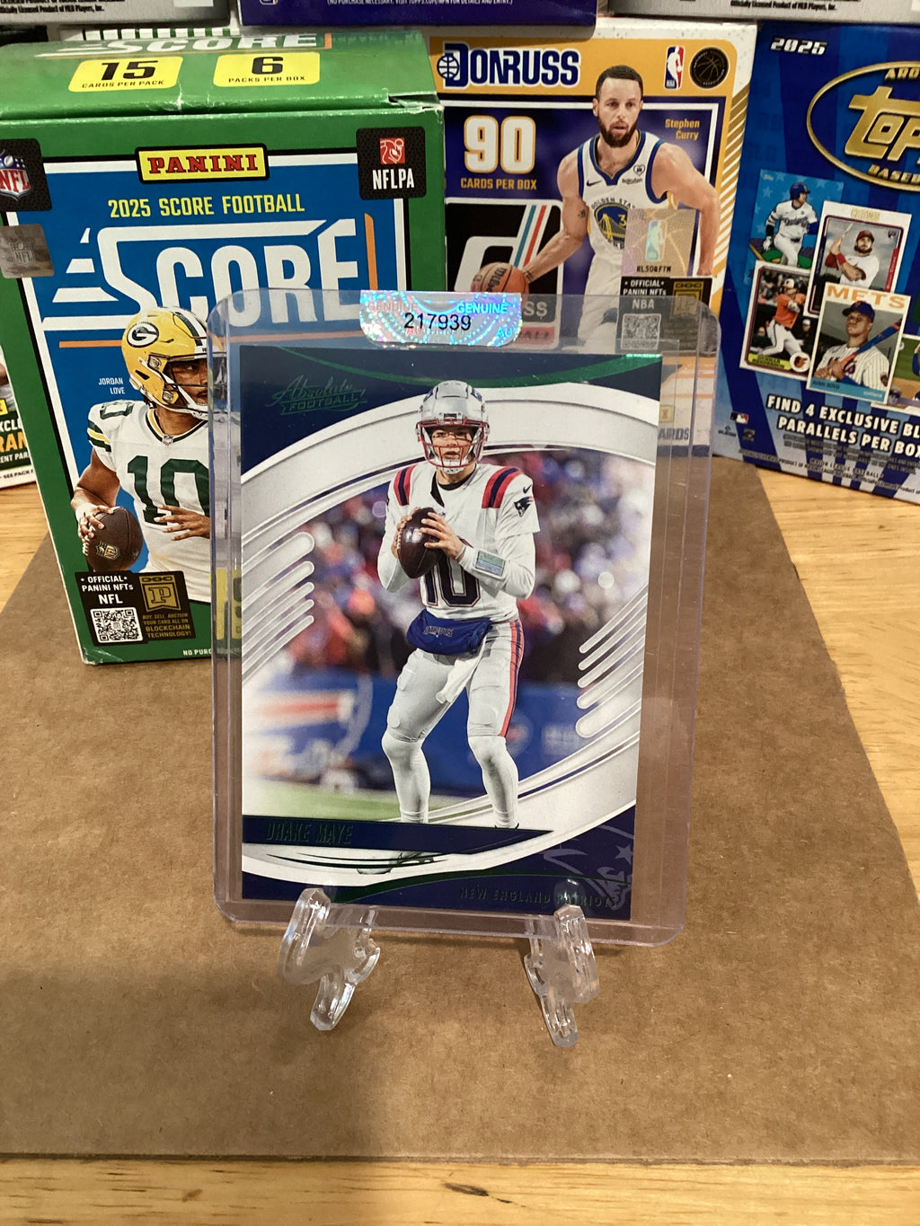2025 NFL Drake Maye- panini/absolute/green-gem mint