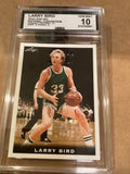 Larry Bird Celtics, 2018 leaf graded gem mint 10